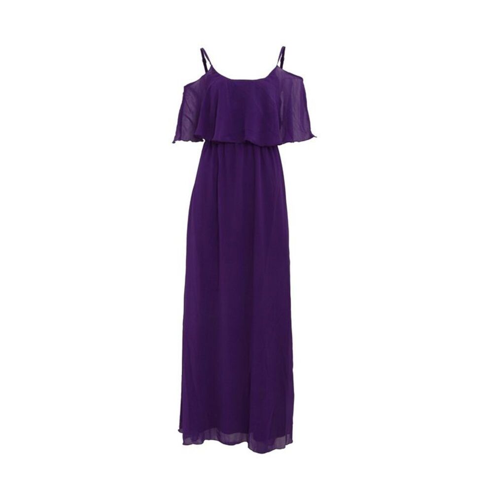 Girls On Film Womens/Ladies Motion Cold  Maxi Dress / Purple